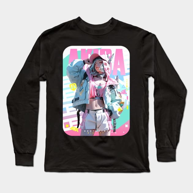 AKIBA DRIP - 🩵🟡💜「 ✦ PASTEL FASHION✦ 」🩵🟡💜 ANIME MANGA NEXT LVL ARTSTYLE Long Sleeve T-Shirt by Akiba Drip